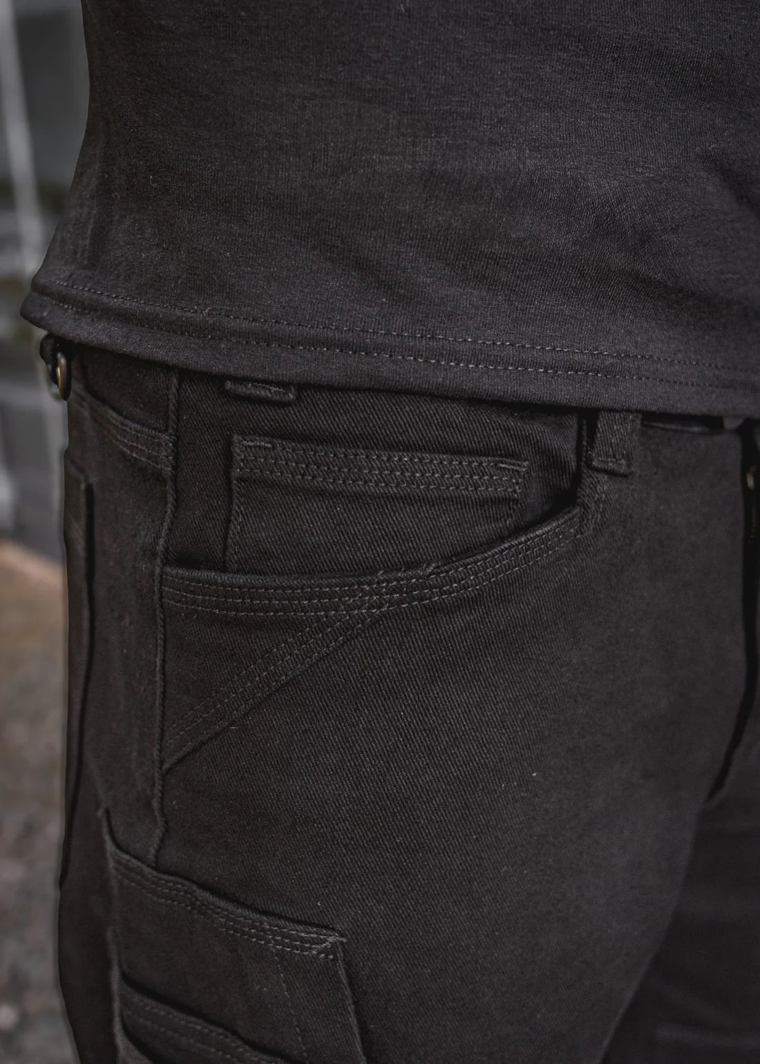 PANTALONS RX-1 RELAXED ''WORK'' NOIR ( 38W-32L )