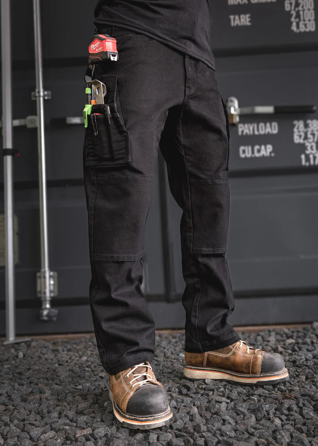 PANTALONS RX-1 RELAXED ''WORK'' NOIR ( 38W-32L )