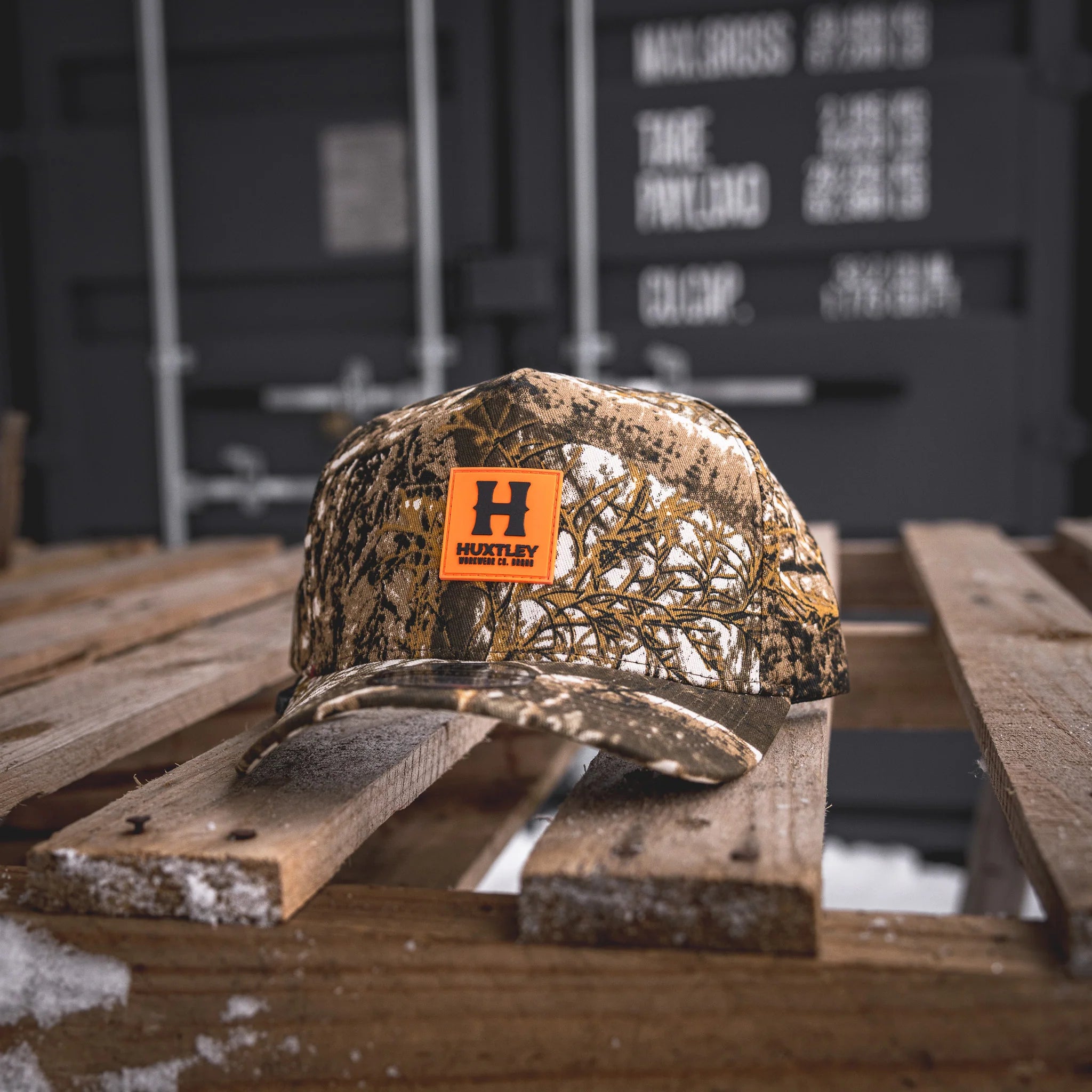 CASQUETTE HS-73 CLASSIQUE CAMO/ORANGE NÉON