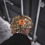 CASQUETTE HS-73 CLASSIQUE CAMO/ORANGE NÉON