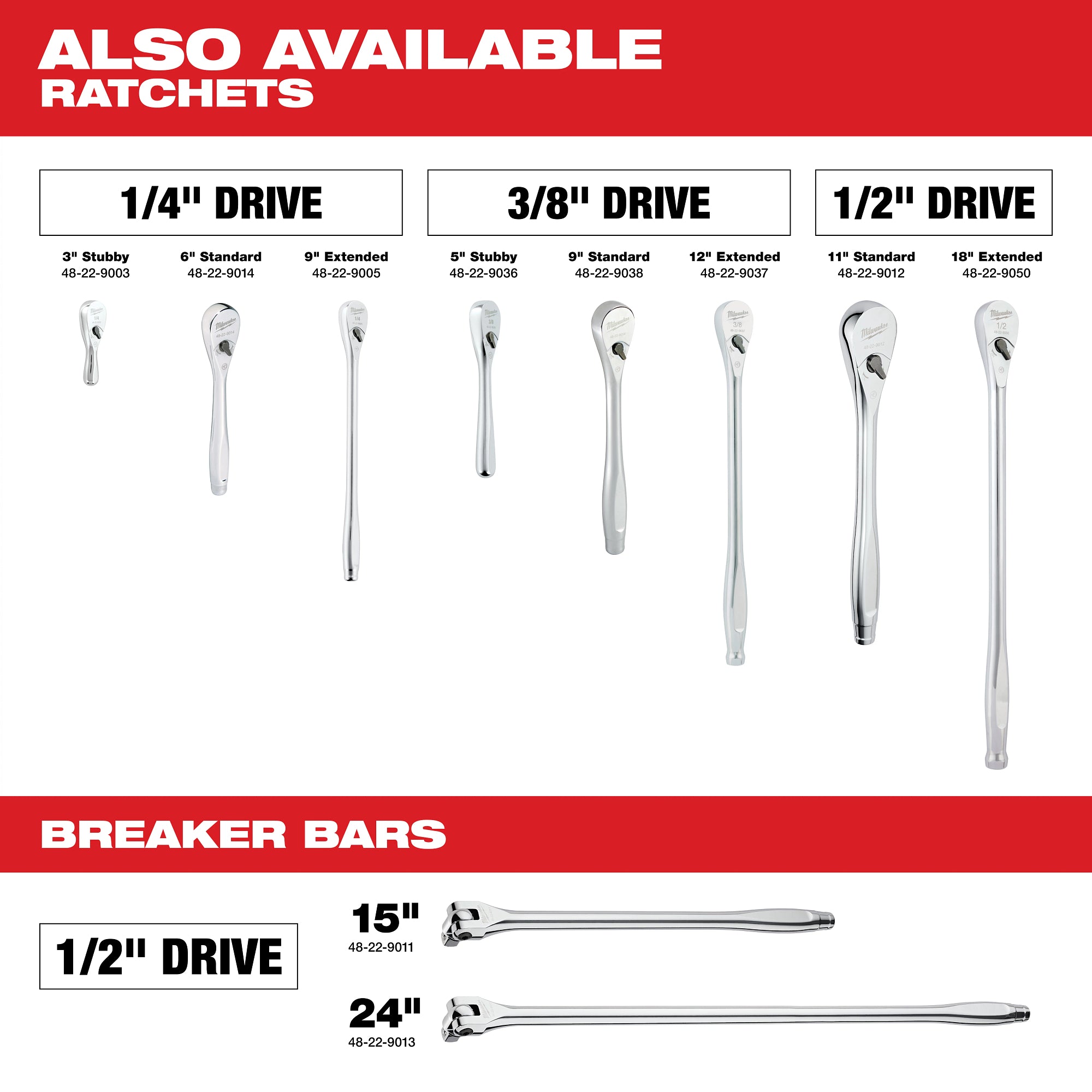 ENSEMBLE DE 47 DOUILLES ET CLIQUET 1/2'' SAE/METRIC