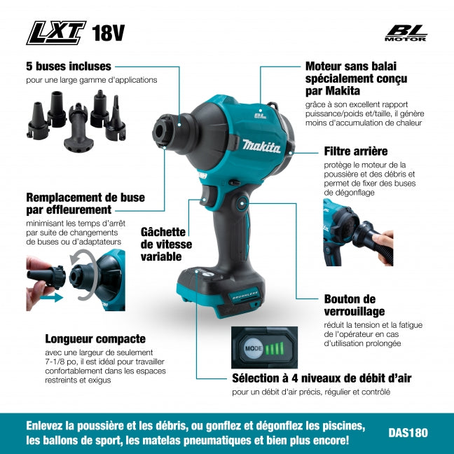 DÉPOUSSIÉREUR 18V LXT 4 VITESSES