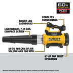 SOUFFLEUR HAUTE PUISSANCE FLEXVOLT BRUSHLESS 60V MAX
