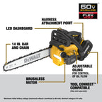 60V MAX FLEXVOLT BRUSHLESS 14" CHAINSAW