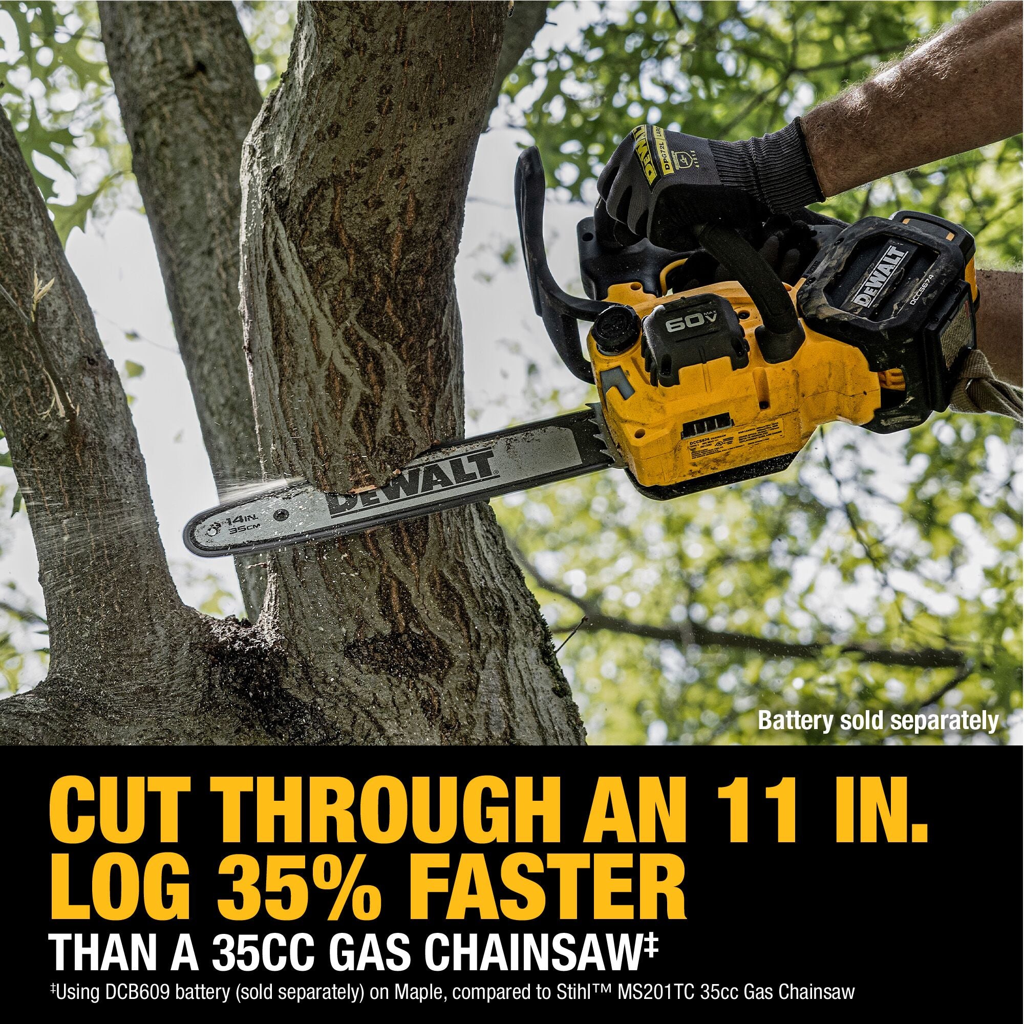 60V MAX FLEXVOLT BRUSHLESS 14" CHAINSAW