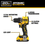 ATOMIC 20V MAX 1/2'' IMPACT DRILL KIT (2.0AH)