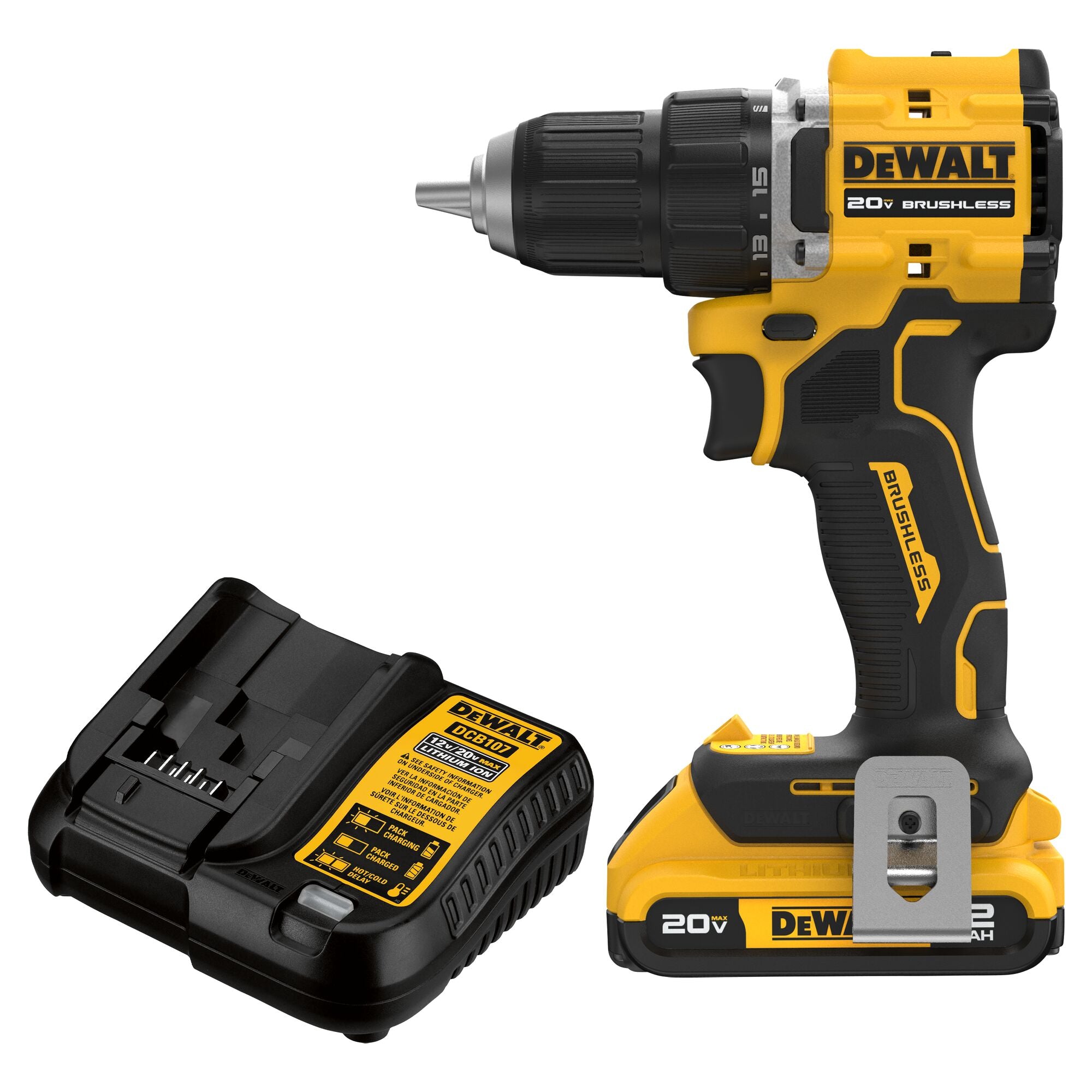 ATOMIC 20V MAX 1/2'' IMPACT DRILL KIT (2.0AH)