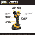 ATOMIC 20V MAX 1/4" IMPACT DRIVER KIT (5.0AH)