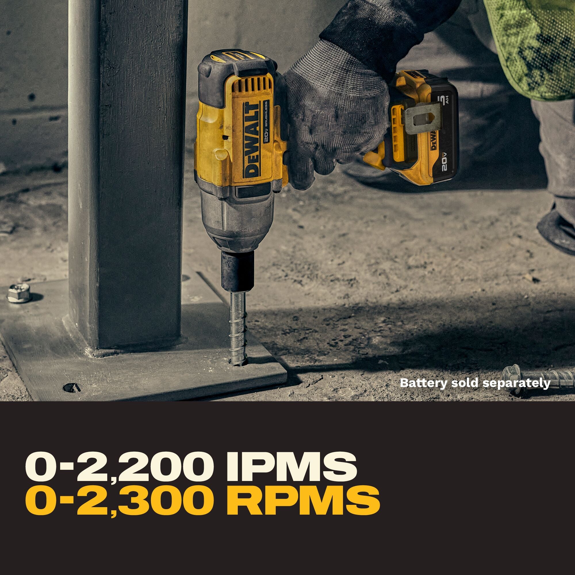 CLÉS À CHOCS COUPLE ÉLEVÉ 1/2'' BRUSHLESS 20V MAX (ANNEAU)