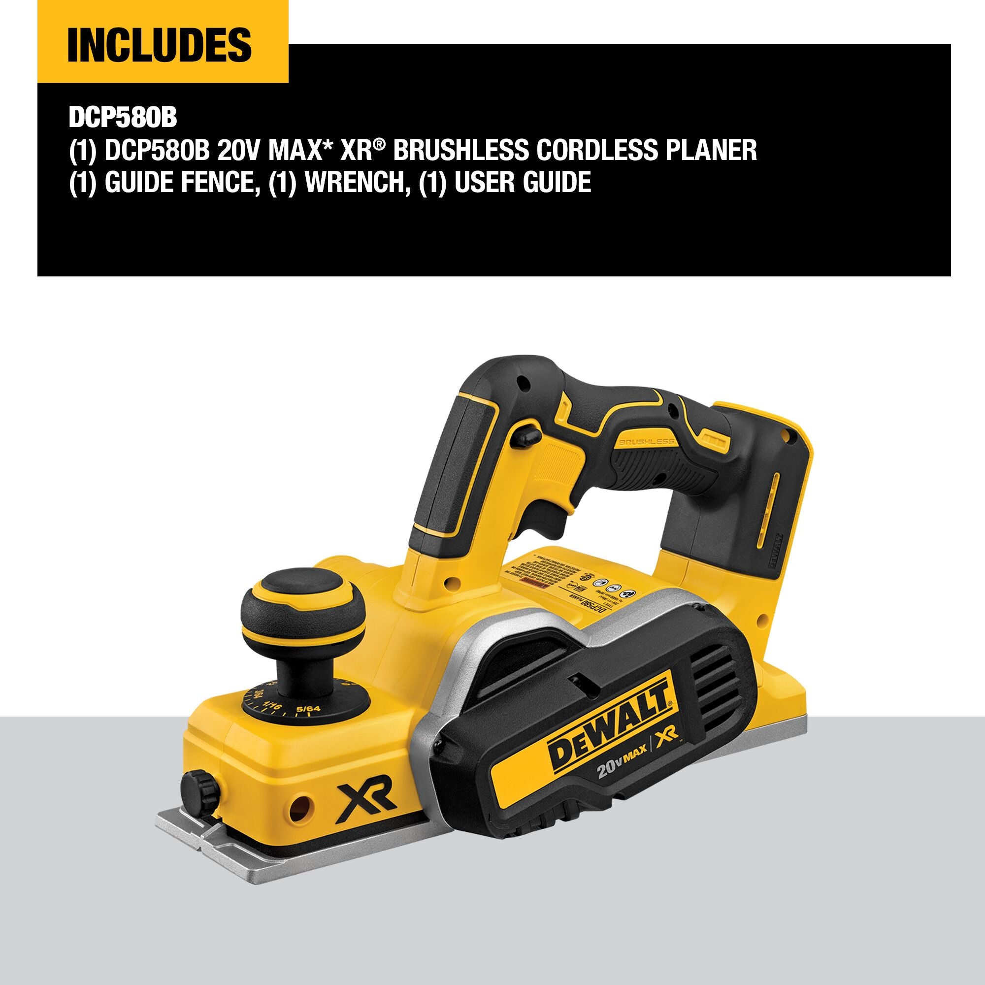 RABOT 3-1/4'' BRUSHLESS 20V MAX