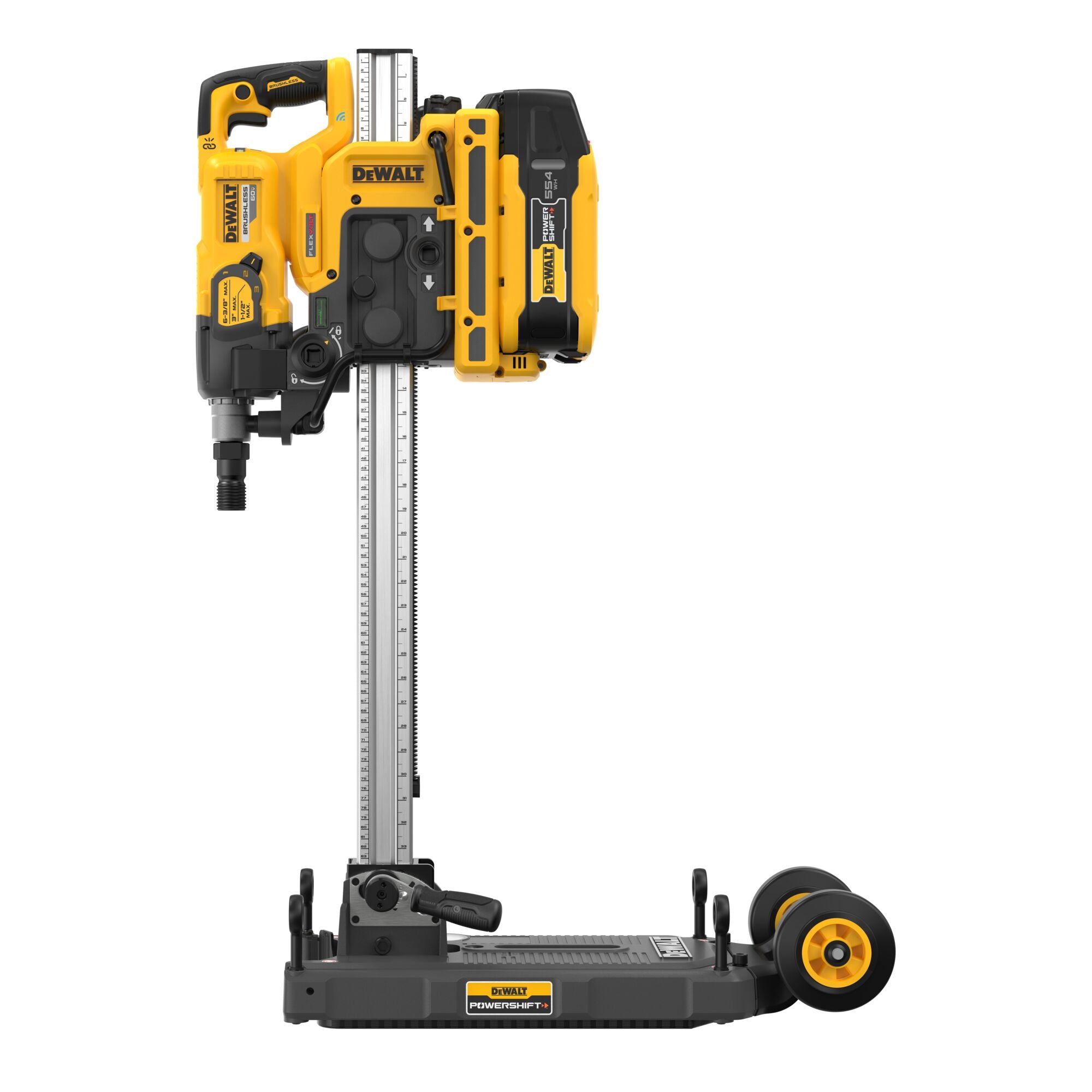 ENSEMBLE DE FOREUSE À CAROTTE AVEC SUPPORT POWERSHIFT 60V