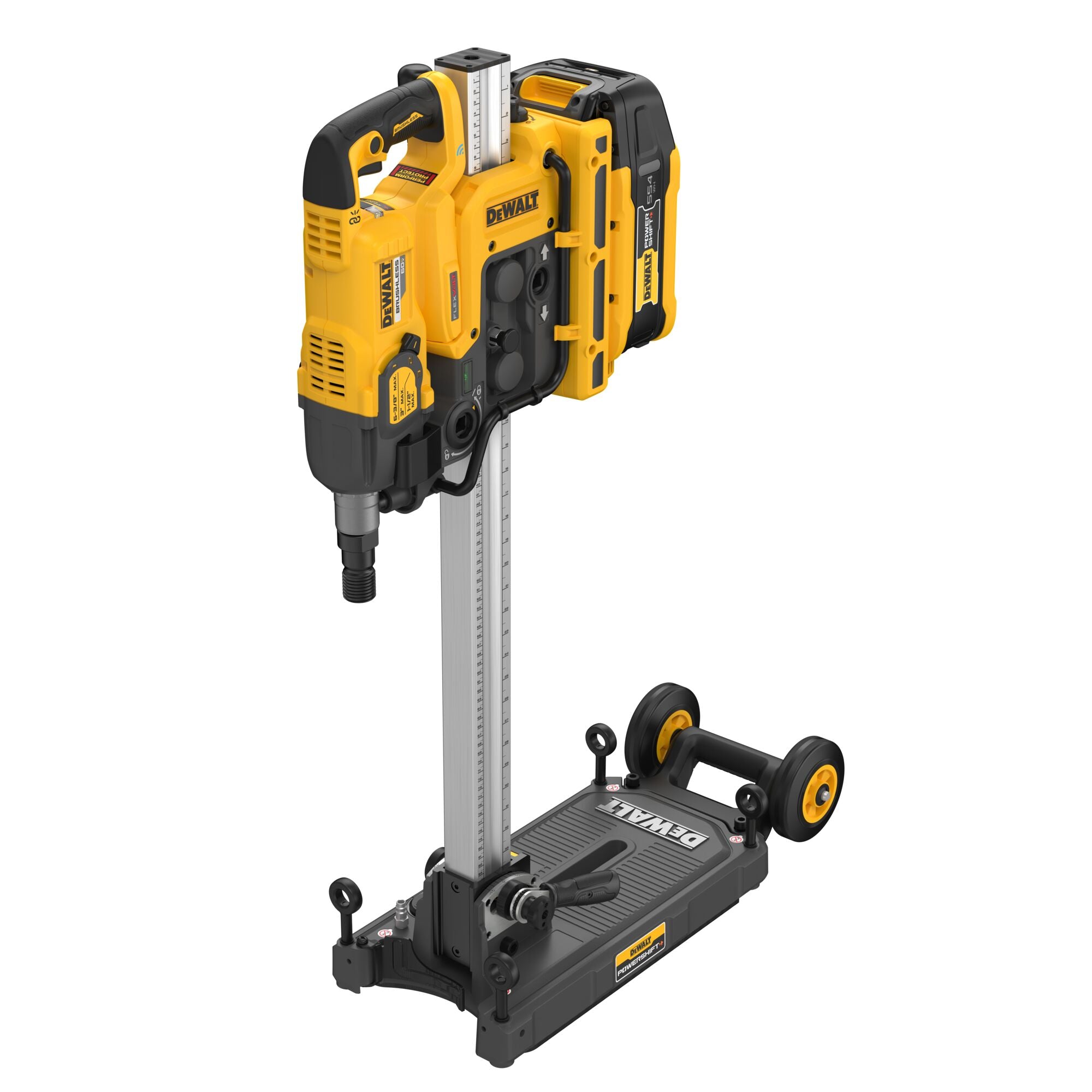 ENSEMBLE DE FOREUSE À CAROTTE AVEC SUPPORT POWERSHIFT 60V