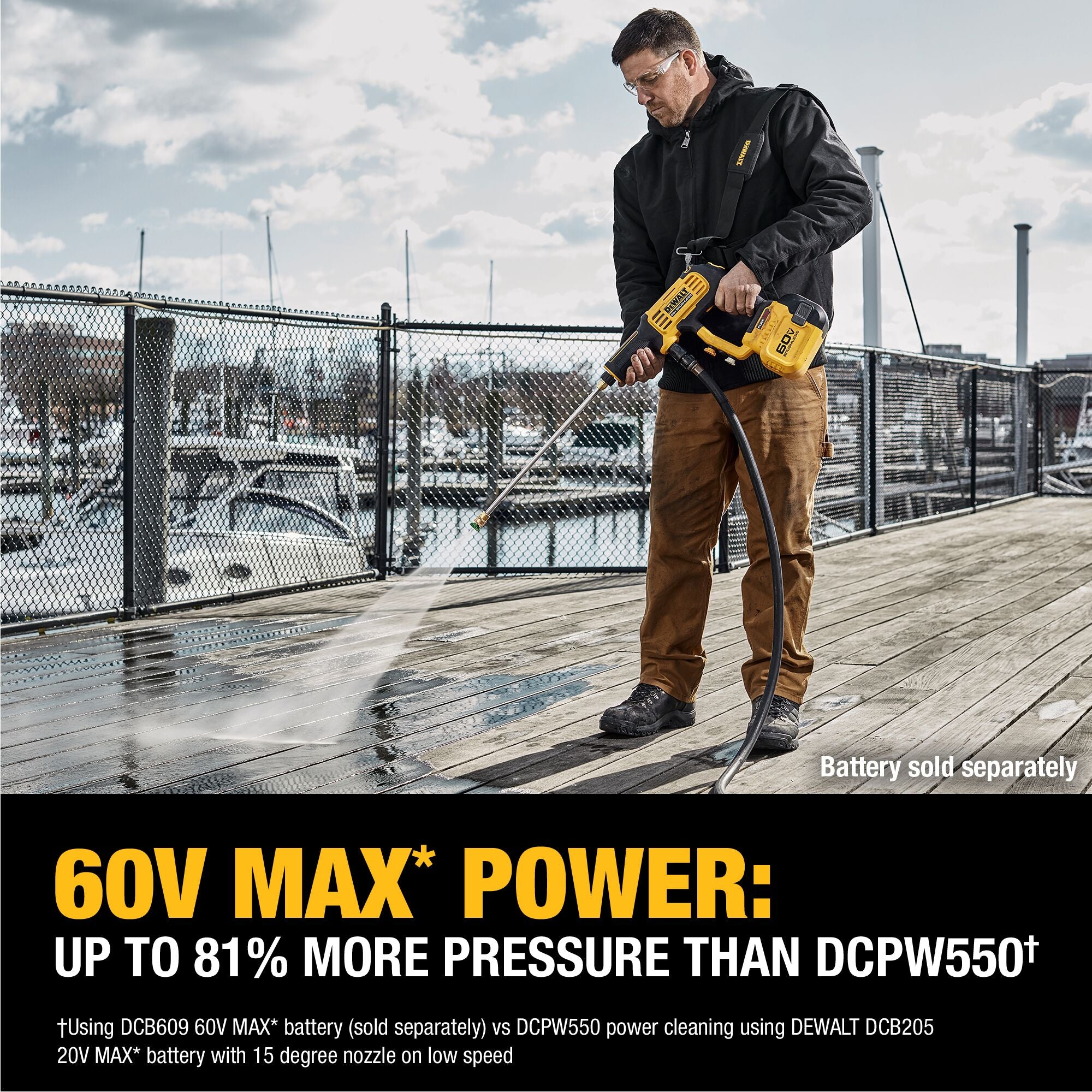 NETTOYEUR À HAUTE PRESSION 1000 PSI BRUSHLESS FLEXVOLT 60V