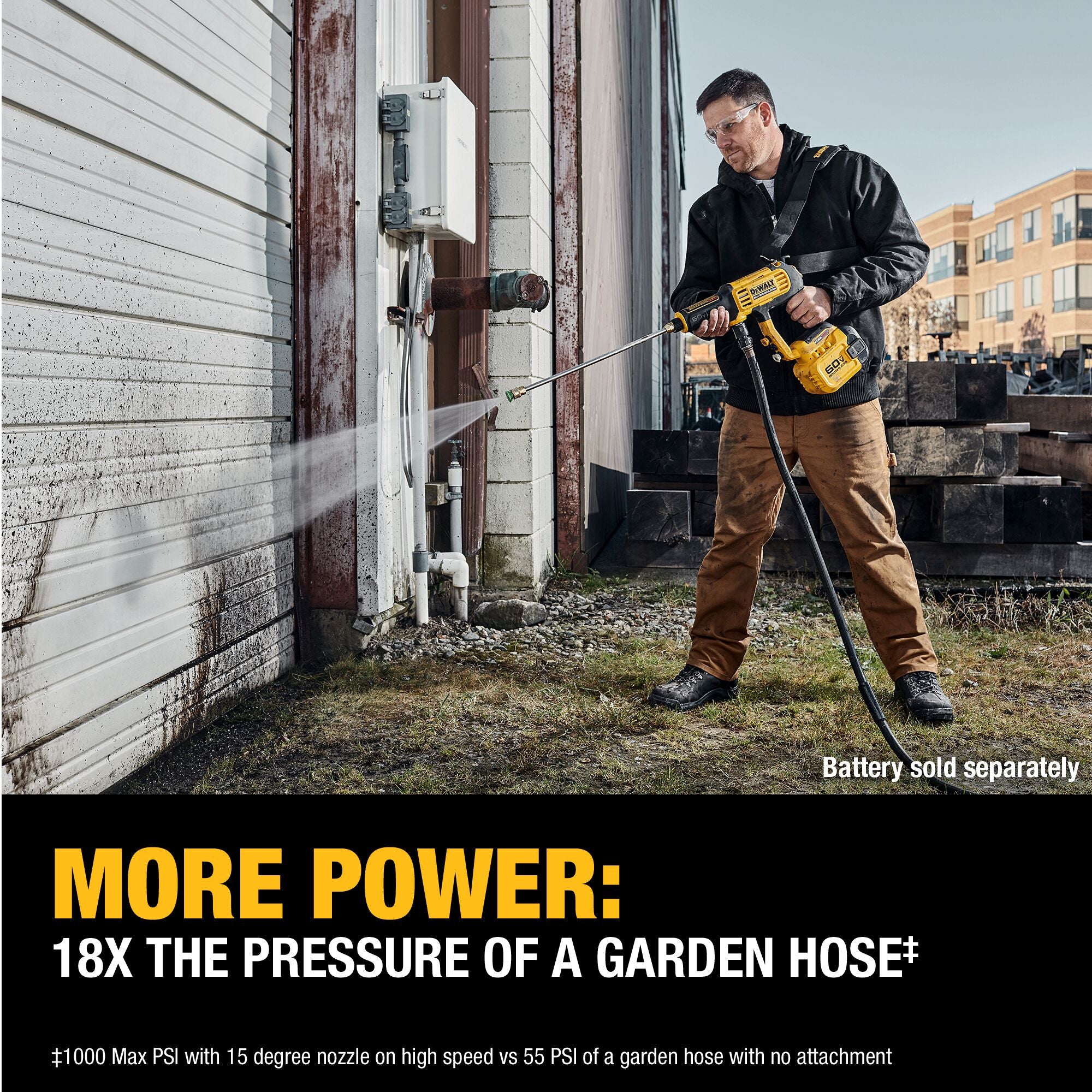 NETTOYEUR À HAUTE PRESSION 1000 PSI BRUSHLESS FLEXVOLT 60V
