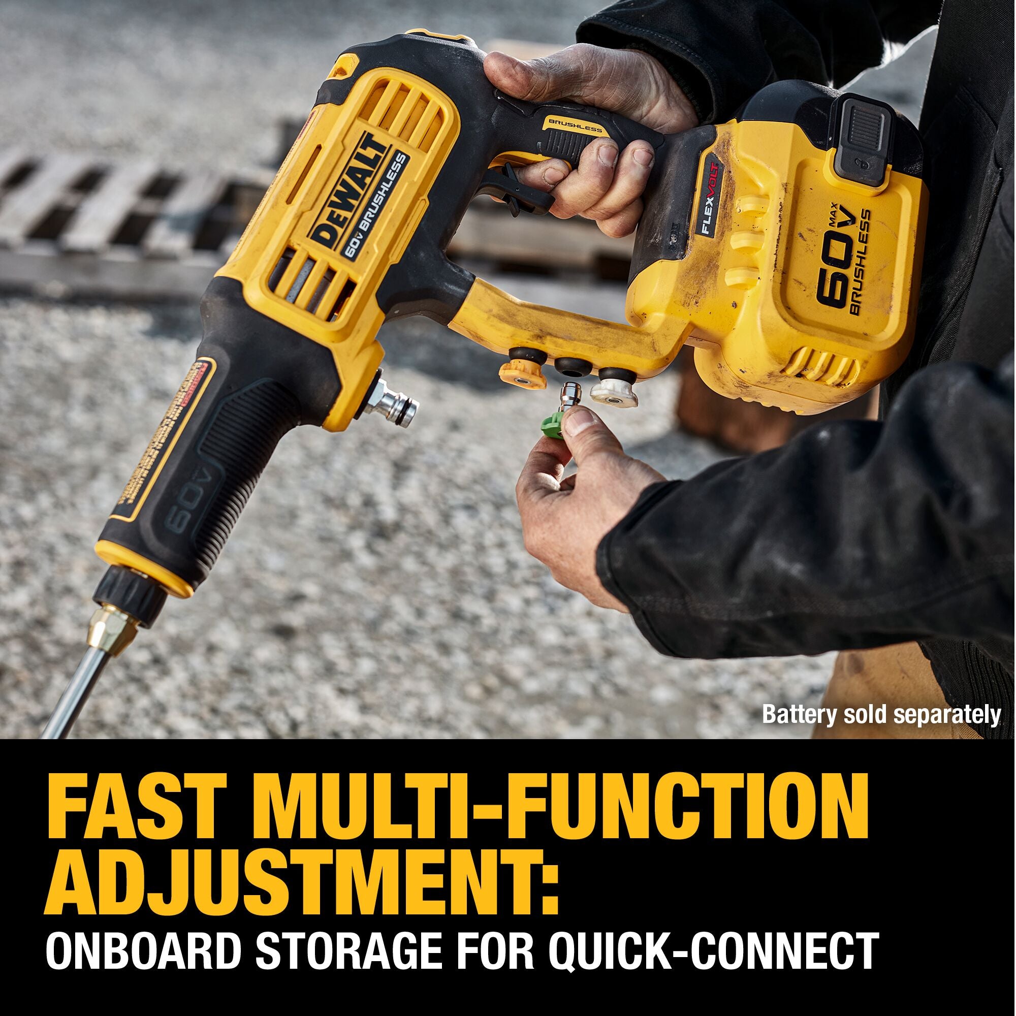 NETTOYEUR À HAUTE PRESSION 1000 PSI BRUSHLESS FLEXVOLT 60V