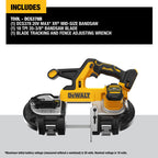 SCIE À RUBAN 3-3/8'' BRUSHLESS 20V MAX