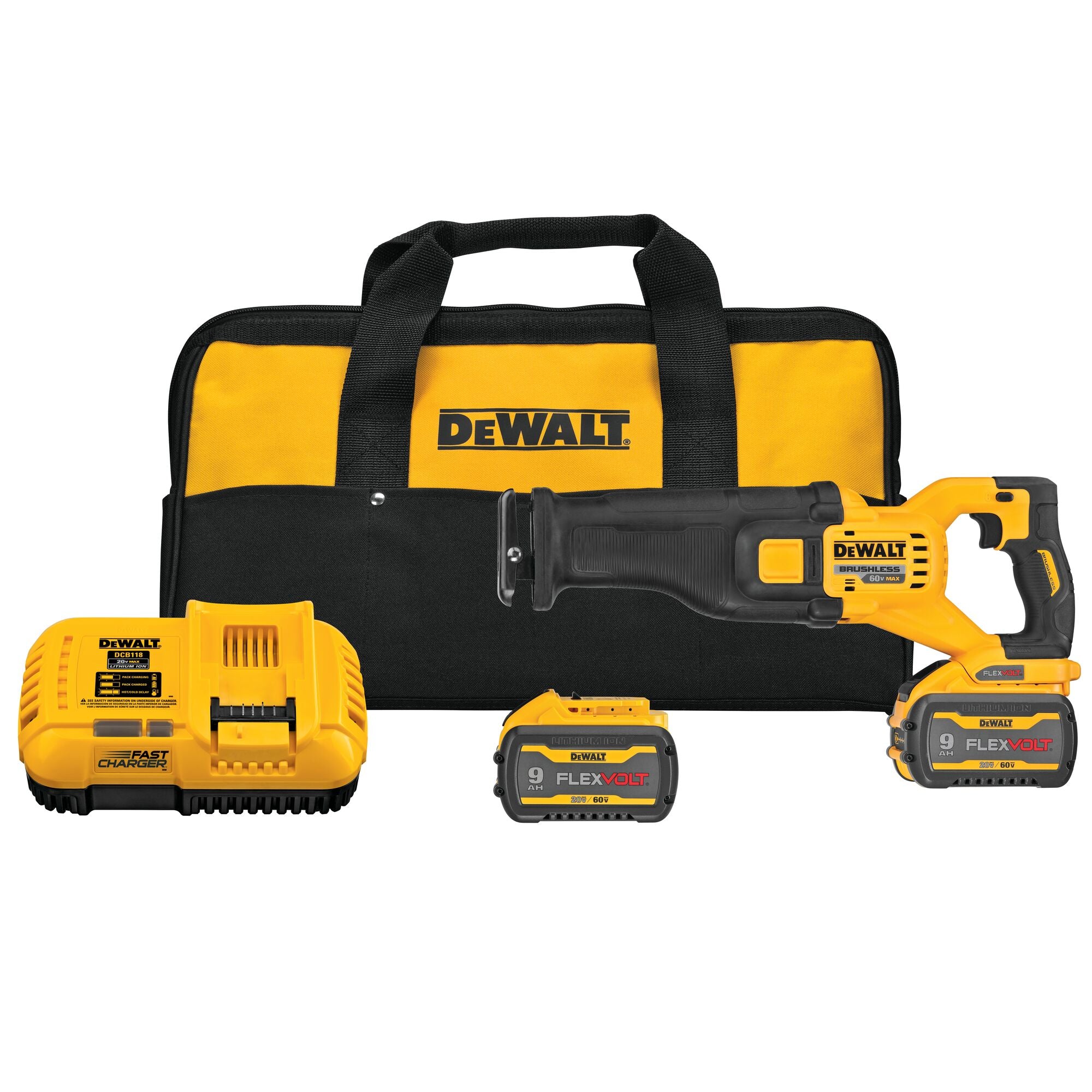 ENSEMBLE SCIE ALTERNATIVE BRUSHLESS FLEXVOLT 60V MAX (9.0AH)