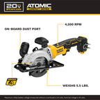 SCIE CIRCULAIRE 4-1/2'' BRUSHLESS 20V