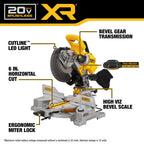 SCIE À ONGLETS 10'' À DOUBLE BISEAU 20V MAX
