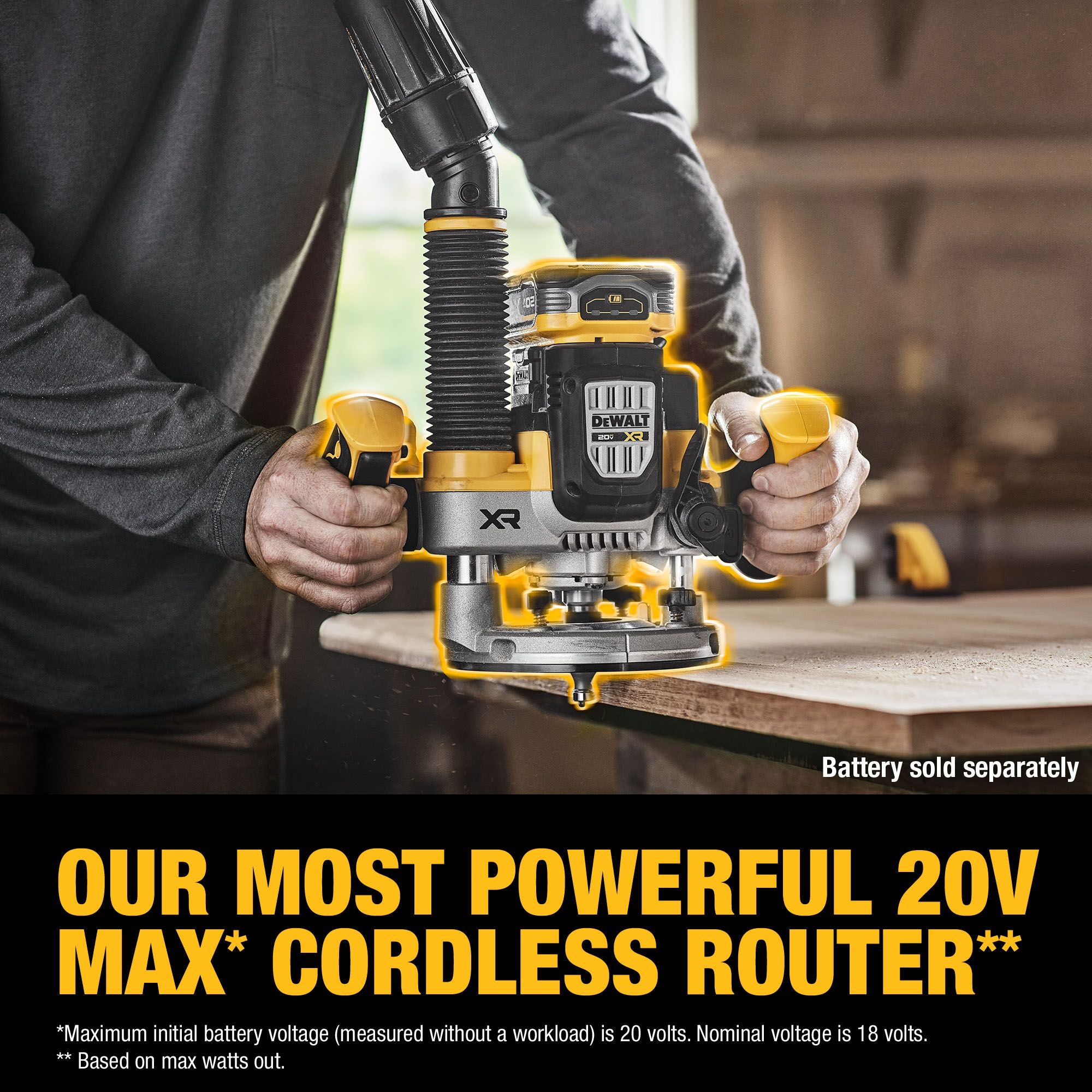 TOUPIE PLONGEANTE 2-1/4 HP 20V MAX XR