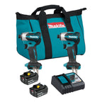 ENSEMBLE DE 2 TOURNEVIS À CHOCS DTD158Z BRUSHLESS 18V(5.0AH)