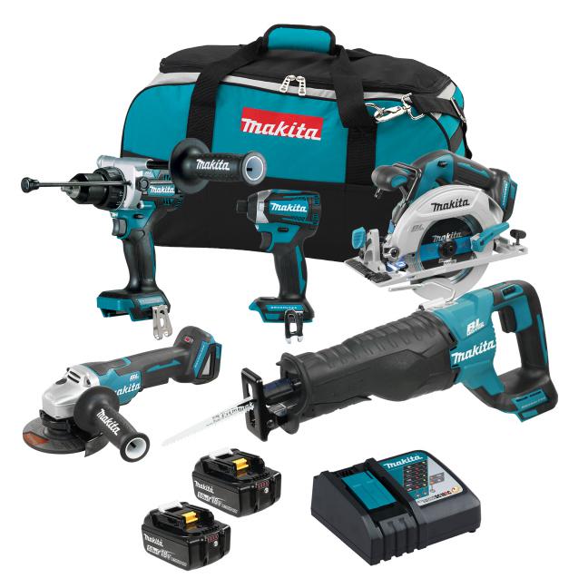 ENSEMBLE DE 5 OUTILS 18V BRUSHLESS LXT (5.0AH)