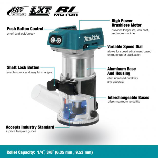 18V BRUSHLESS COMPACT TRIM ROUTER