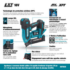 AGRAFEUSE 1/4'' CAL.18 DE 3/8'' À 1-1/2'' 18V BRUSHLESS