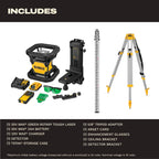 ENSEMBLE NIVEAU LASER ROTATIF VERT 20V MAX