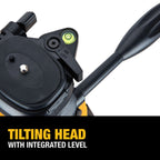 TRIPOD FOR LASER LEVEL WITH TILTING HEAD