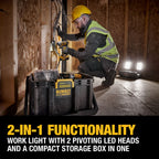 LAMPE DE TRAVAIL AJUSTABLE AVEC RANGEMENT TOUGHSYSTEM 2.0