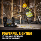 LAMPE DE TRAVAIL AJUSTABLE AVEC RANGEMENT TOUGHSYSTEM 2.0