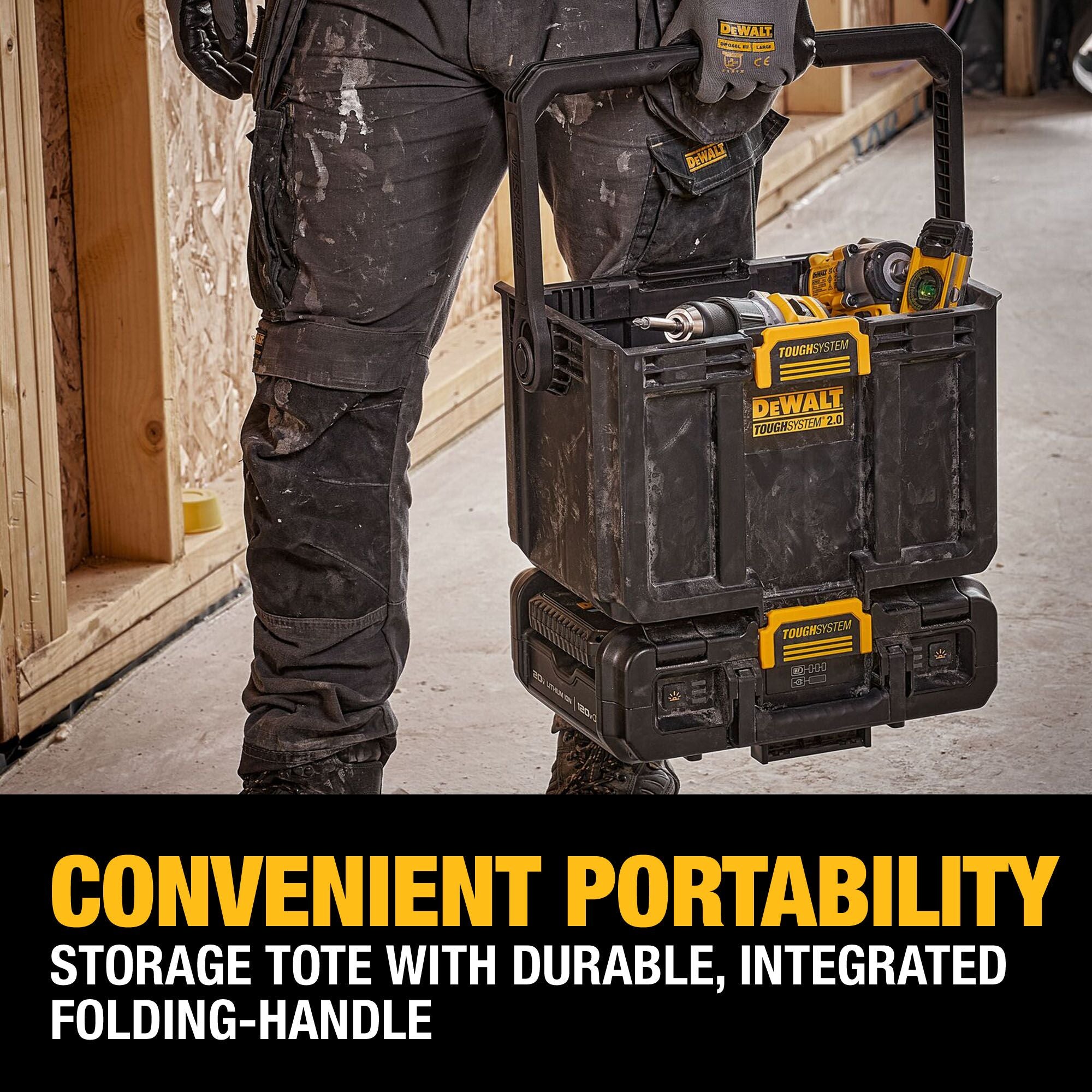 LAMPE DE TRAVAIL AJUSTABLE AVEC RANGEMENT TOUGHSYSTEM 2.0
