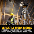 LAMPE DE TRAVAIL AJUSTABLE AVEC RANGEMENT TOUGHSYSTEM 2.0