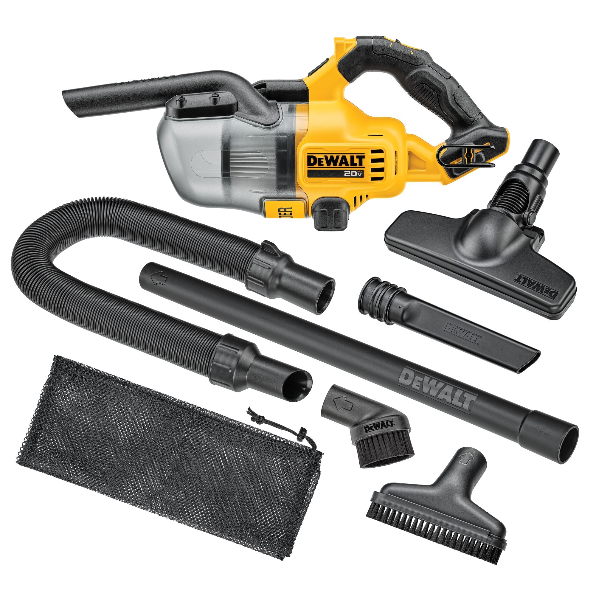 ASPIRATEUR À MAIN SEC 20V AVEC ACCESSOIRES