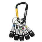 PORTE-EMBOUTS 1/4'' 5 MCX AVEC MOUSQUETON