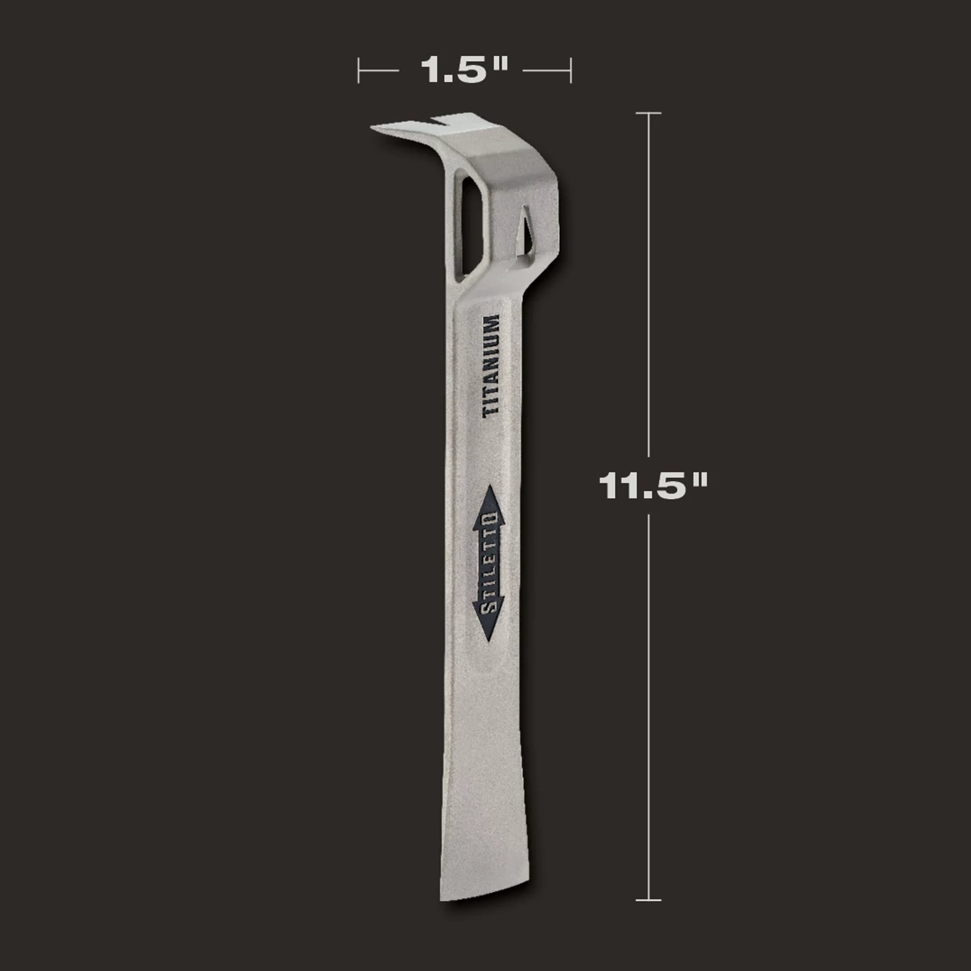 BARRE DE VITRAGE 8.5OZ EN TITANE MULTI-USAGE 11.5''