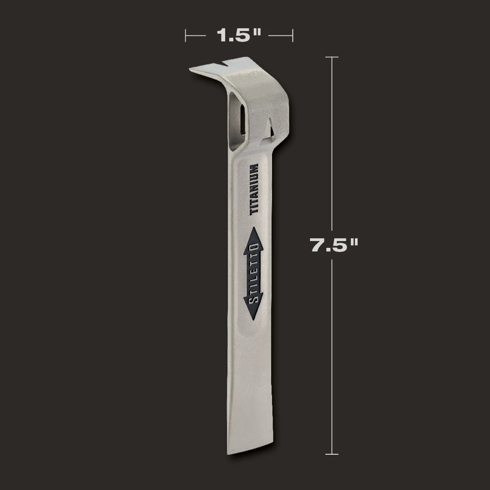 BARRE DE VITRAGE 3.2OZ EN TITANE MULTI-USAGE 7.5''