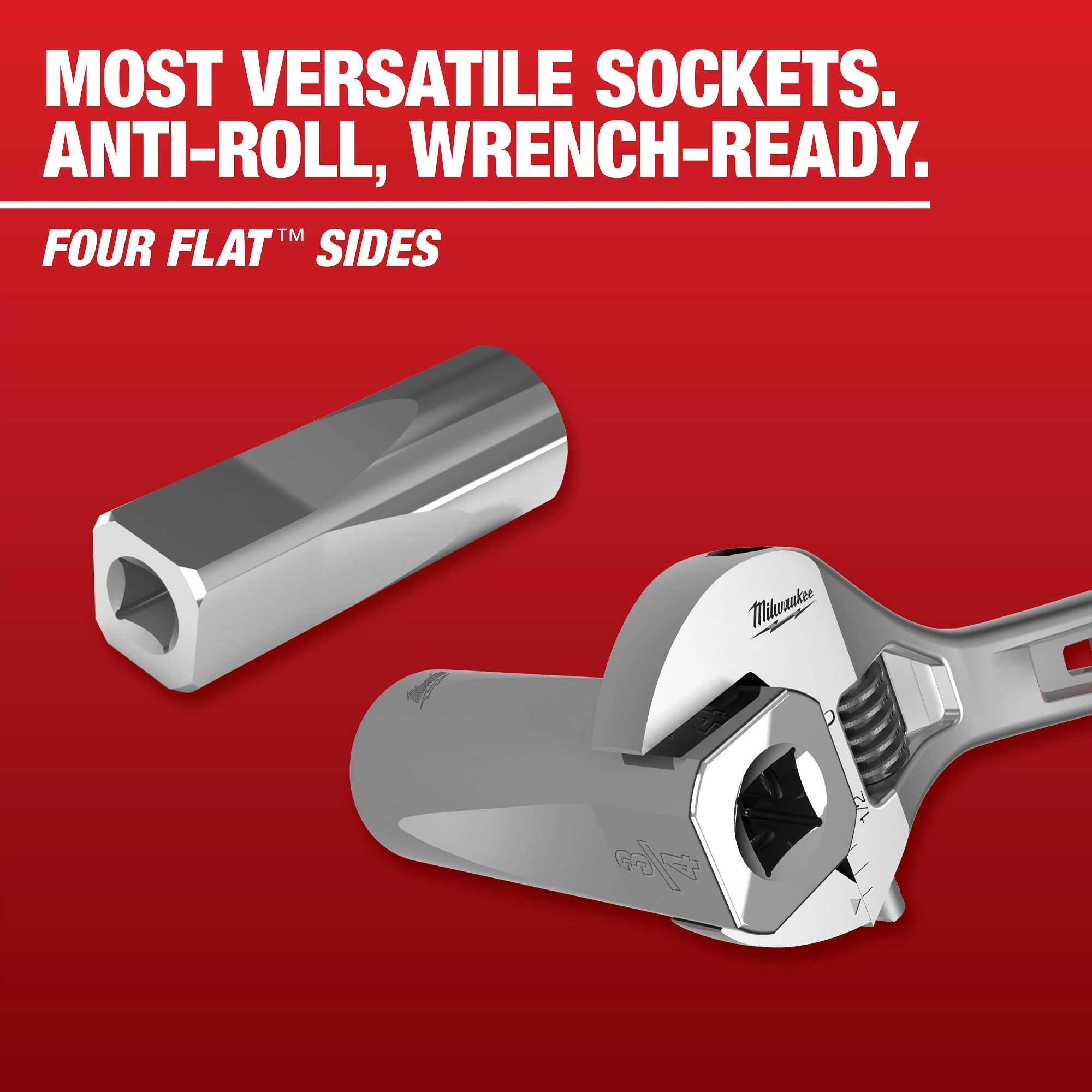 ENSEMBLE DE 47 DOUILLES ET CLIQUET 1/2'' SAE/METRIC
