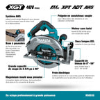 ENSEMBLE SCIE CIRCULAIRE 7-1/4'' XGT 40V BRUSHLESS (4.0AH)