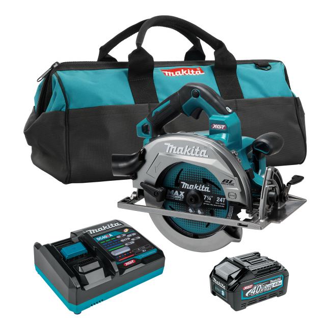 ENSEMBLE SCIE CIRCULAIRE 7-1/4'' XGT 40V BRUSHLESS (4.0AH)