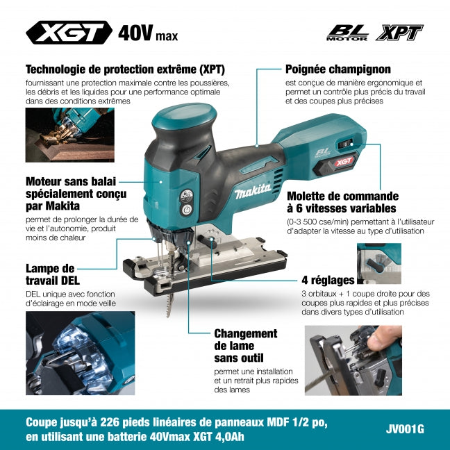 SCIE SAUTEUSE 40V XGT BRUSHLESS