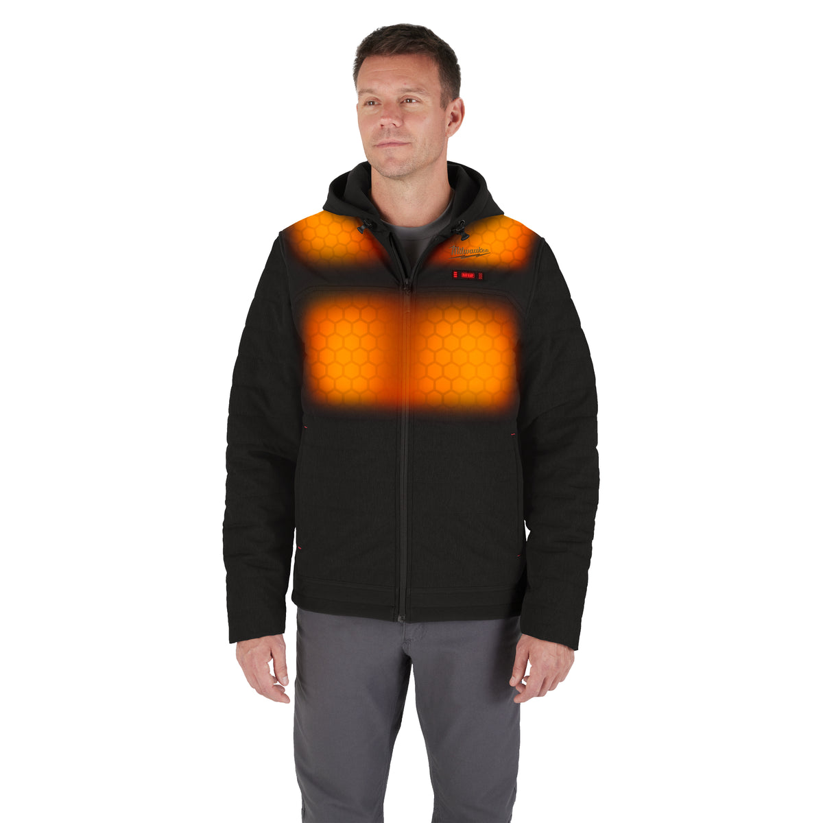 ENSEMBLE MANTEAU CHAUFFANT AXIS HEXON M12 ( NOIR - LARGE )