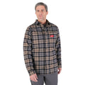 CHEMISE EN FLANELLE GRIDIRON (GRIS - MEDIUM)