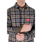 CHEMISE EN FLANELLE GRIDIRON (GRIS - MEDIUM)