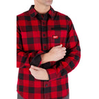 CHEMISE EN FLANELLE GRIDIRON (ROUGE - LARGE)