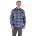 CHEMISE EN FLANELLE GRIDIRON (BLEU - LARGE)