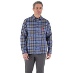 CHEMISE EN FLANELLE GRIDIRON (BLEU - MEDIUM)