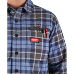CHEMISE EN FLANELLE GRIDIRON (BLEU - LARGE)