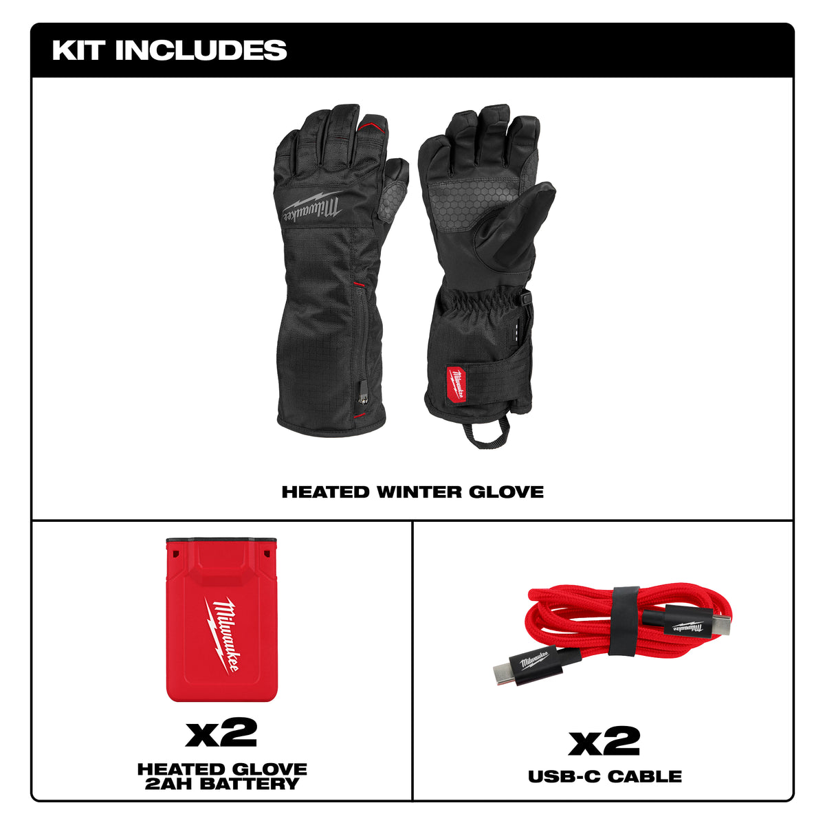 ENSEMBLE GANTS HIVER CHAUFFANT ( NOIR - MEDIUM )
